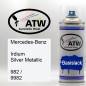 Preview: Mercedes-Benz, Irdium Silver Metallic, 982 / 9982: 400ml Sprühdose, von ATW Autoteile West.